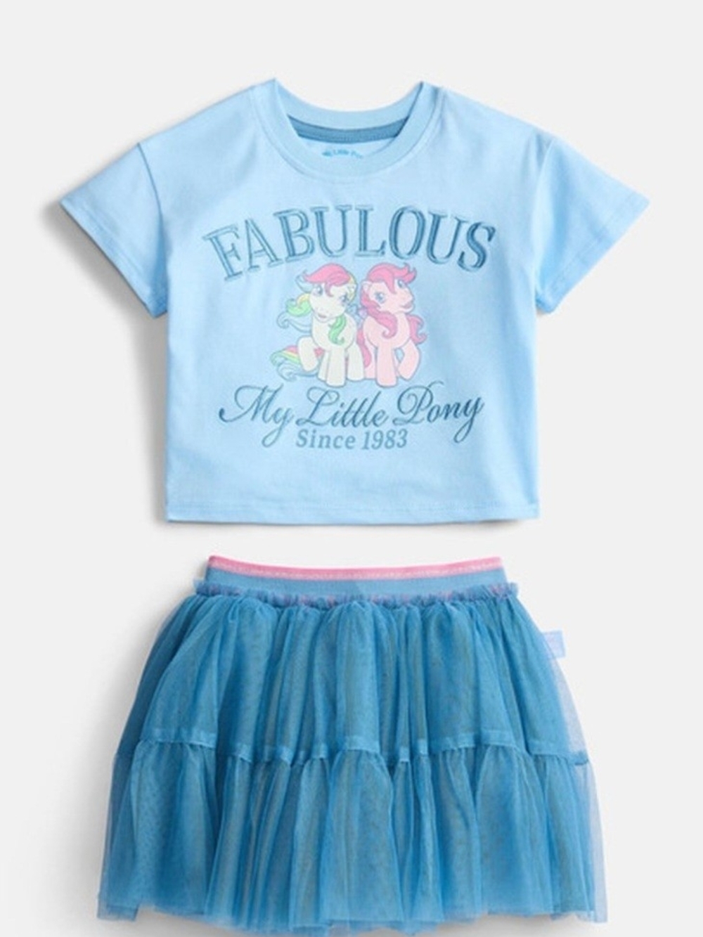 My Little Pony Light Blue Tee with Blue Tulle Skirt